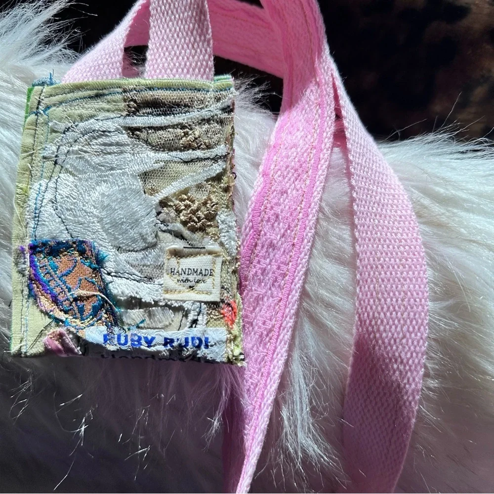 RUBYRUDI Necklace Purse, Hand Crafted, Amulet Wallet Pouch Artisan OOAK Signed